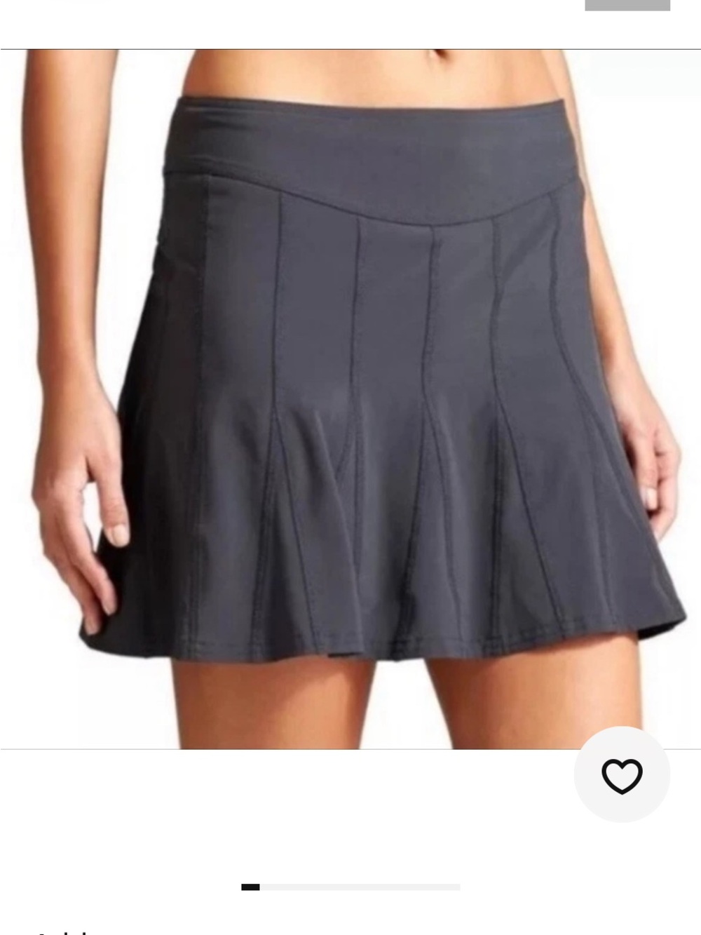 Athleta Wear About Pleated Black Skort. Size 4